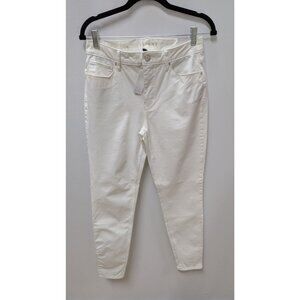 White House Black Market White HR Sculpt Skinny Ankle Jeans